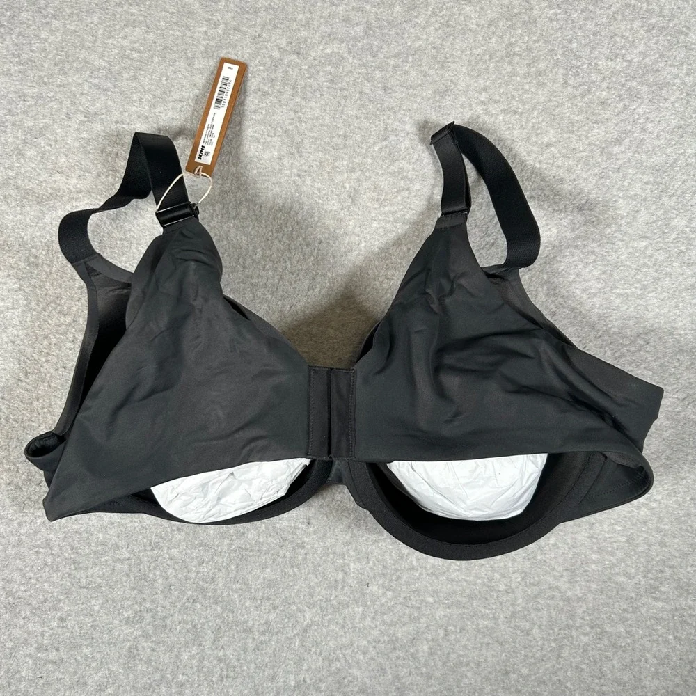 SKIMS‎ Smoothing Intimates Full Coverage Lightly Lined Bra Onyx Black  44C NEW - Picture 2 of 6